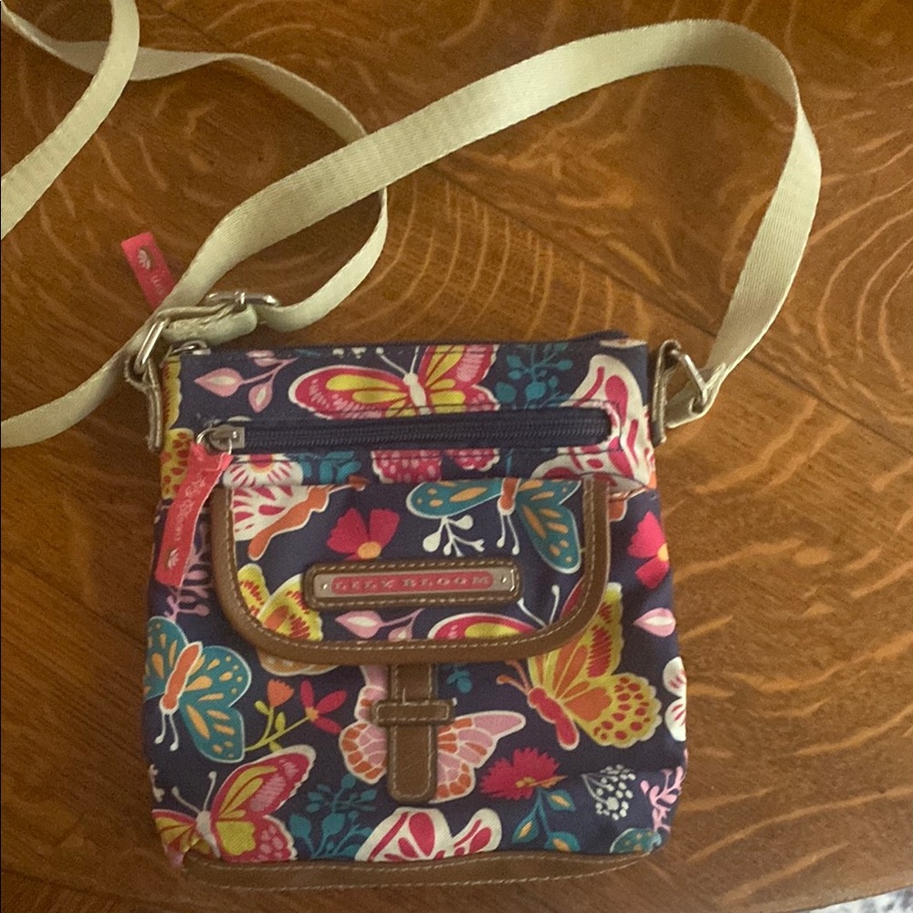 Lily Bloom Colorful Butterfly Crossbody Bag